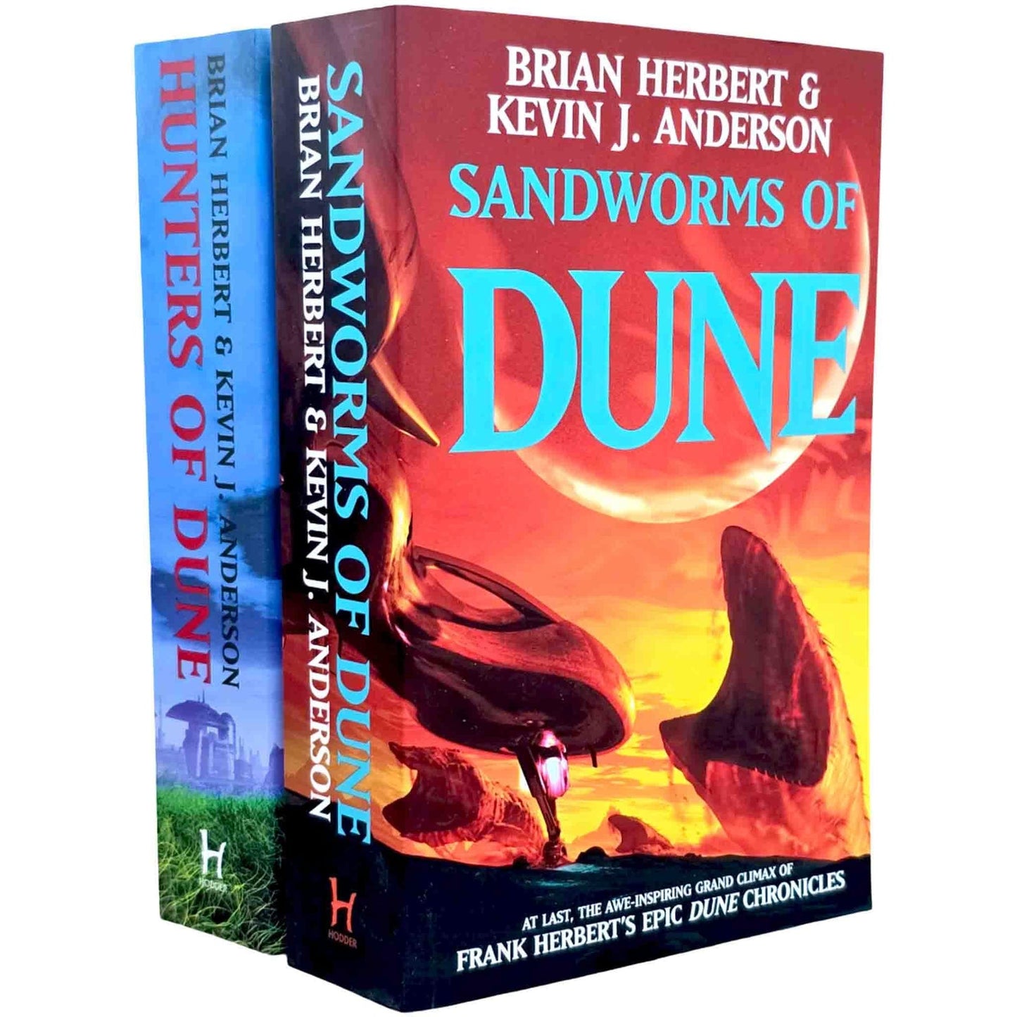 Dune Sequels 2 Books Collection Set (Hunters of Dune and Sandworms of Dune)