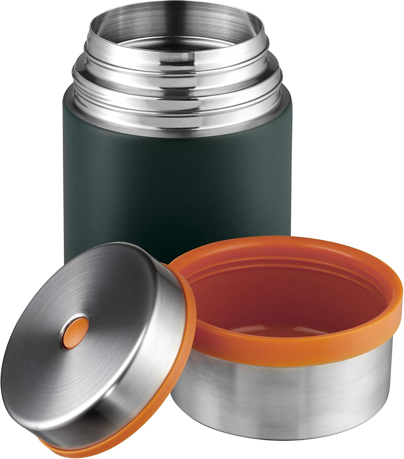 Esbit Sculptor Thermal Food Container - 750 ml Forest Green Warming Container - Made of Stainless Steel for Hot and Cold Food