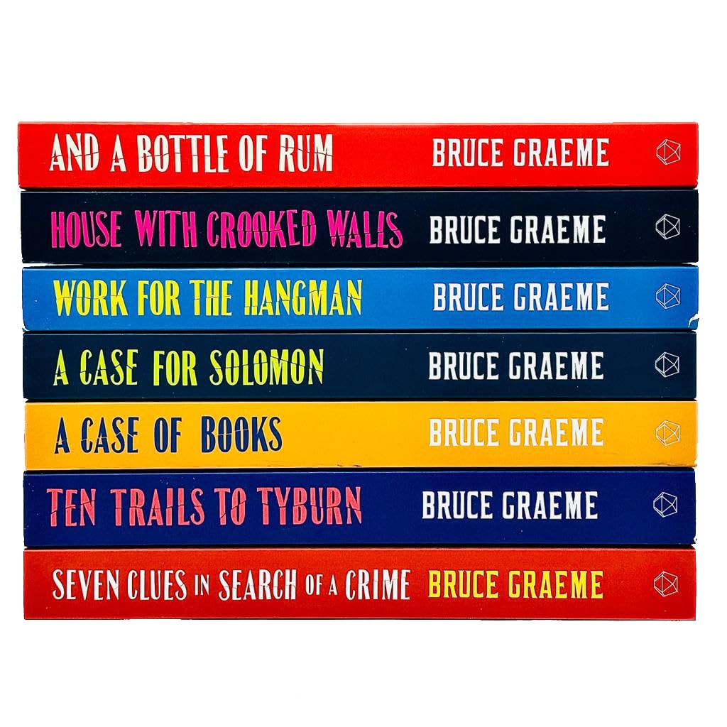 Bruce Graeme Theodore Terhune Bibliomysteries Collection 7 Books Set (And a Bottle of Rum,House with Crooked Walls,Work for the Hangman,Case for Solomon,A Case of Books,Ten Trails to Tyburn & More)