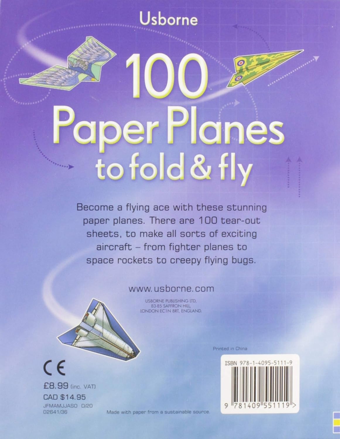 100 Paper Planes to Fold and Fly