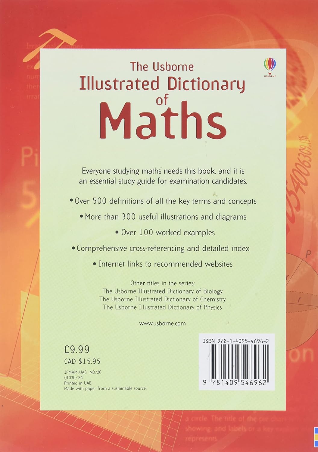 Usborne Illustrated Dictionary of Maths: 1 (Illustrated Dictionaries and Thesauruses)