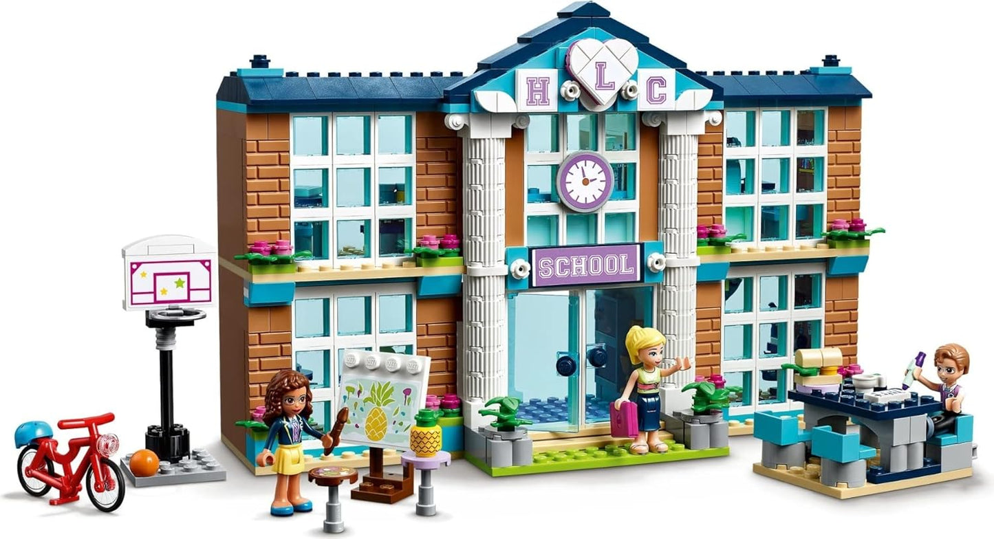 LEGO 41682 Friends Heartlake City School, Toy from 6 Years for Girls and Boys with Mini Dolls