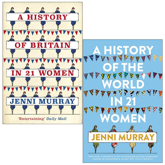 Jenni Murray Collection 2 Books Set (A History of Britain in 21 Women, A History of the World in 21 Women)