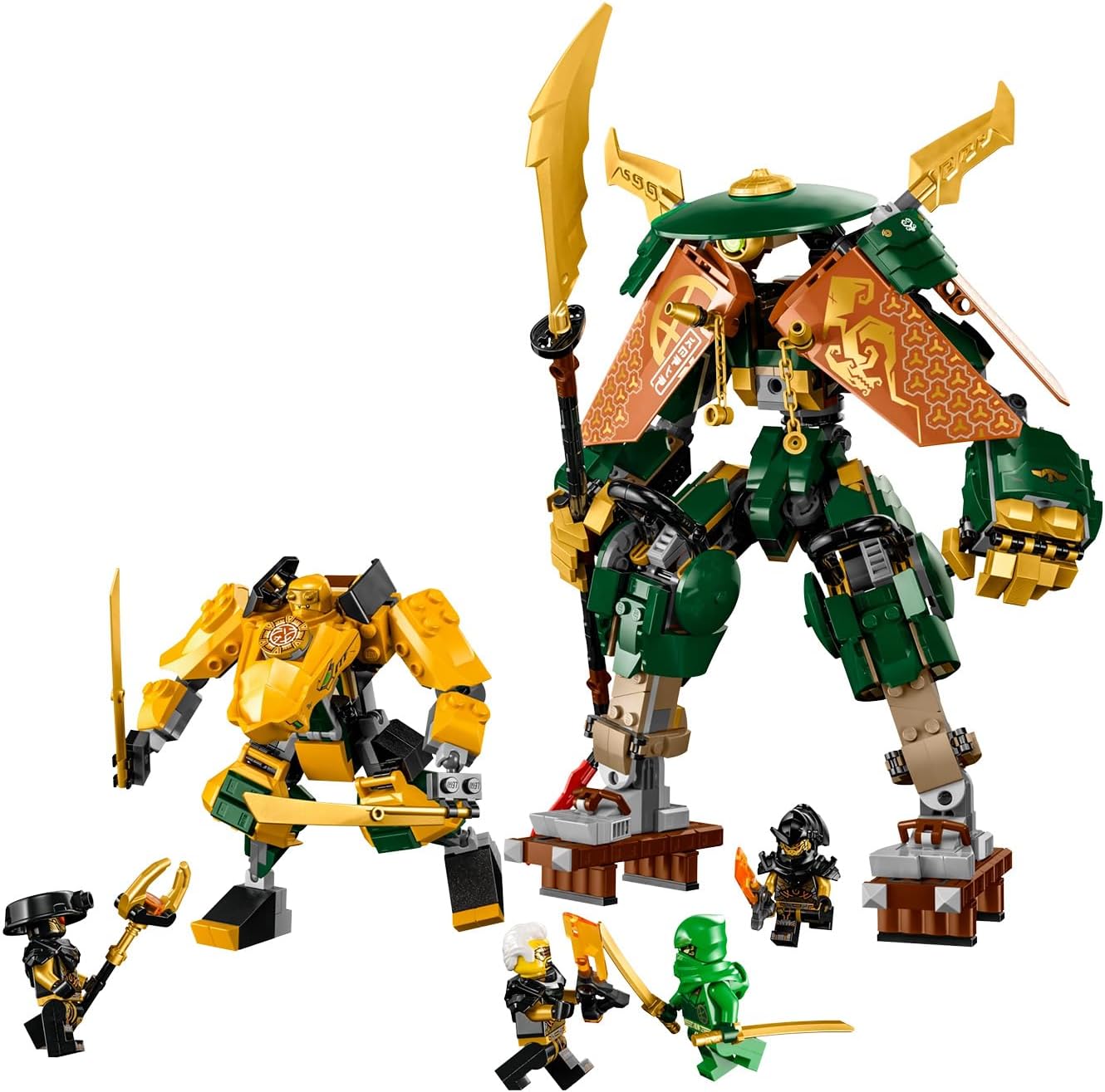 Lego Ninjago 71794 The Ninjas Lloyd and Arin Robot Team, Ninja Toy for Children