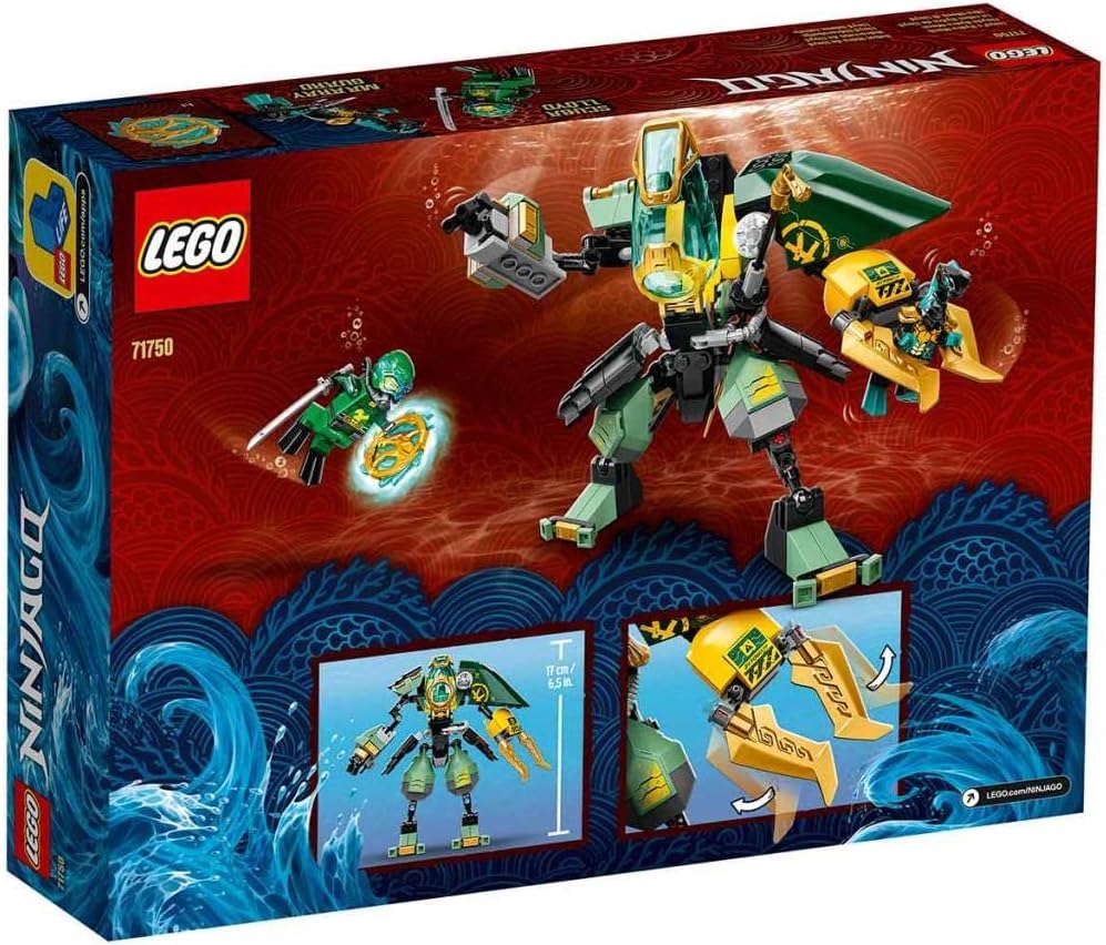 LEGO 71750 Ninjago Lloyds Hydro-Mech, Underwater Set, Toy for Boys and Girls from 7 Years with 2 Ninja Mini Figures