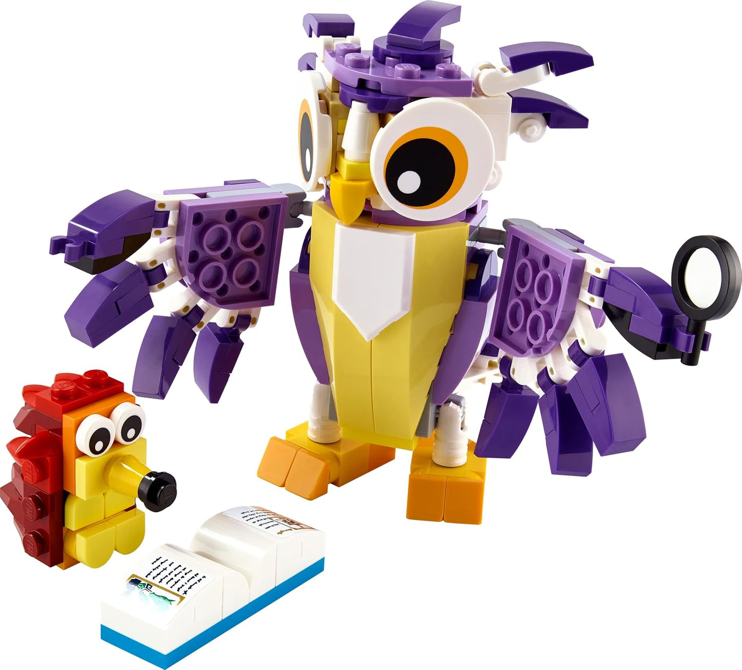 LEGO Creator 3-in-1 Forest Mythical Creature: Rabbit, Owl, Squirrel, Set with Animal Figures for Building, Toy from 7 Years 31125