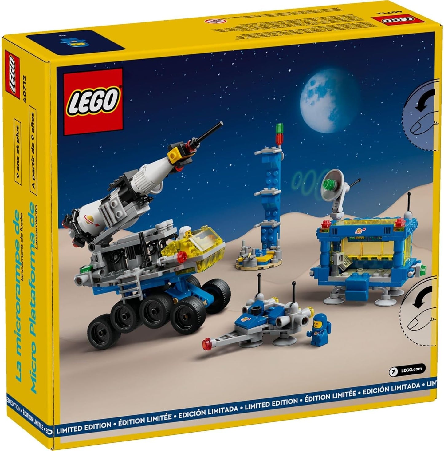 LEGO® 40712 Micro Starter Ramp Classic Space Limited Edition Astronaut Space Set 325 Pieces