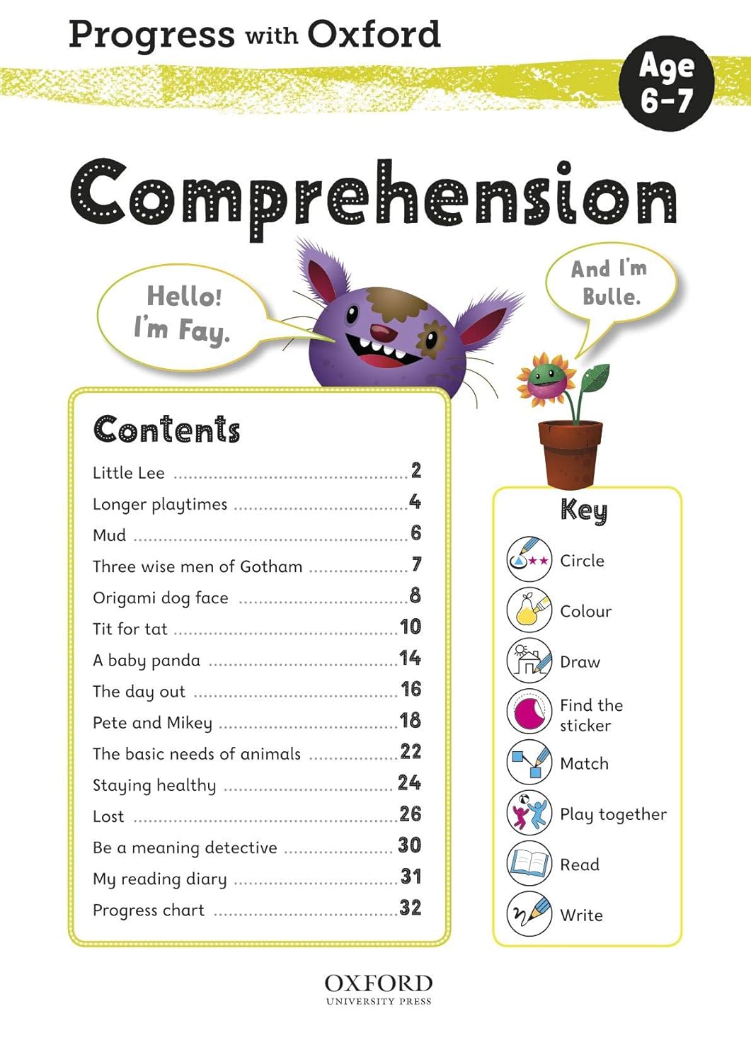 Progress with Oxford: Comprehension Age 6-7- Practise for School with Essential English Skills