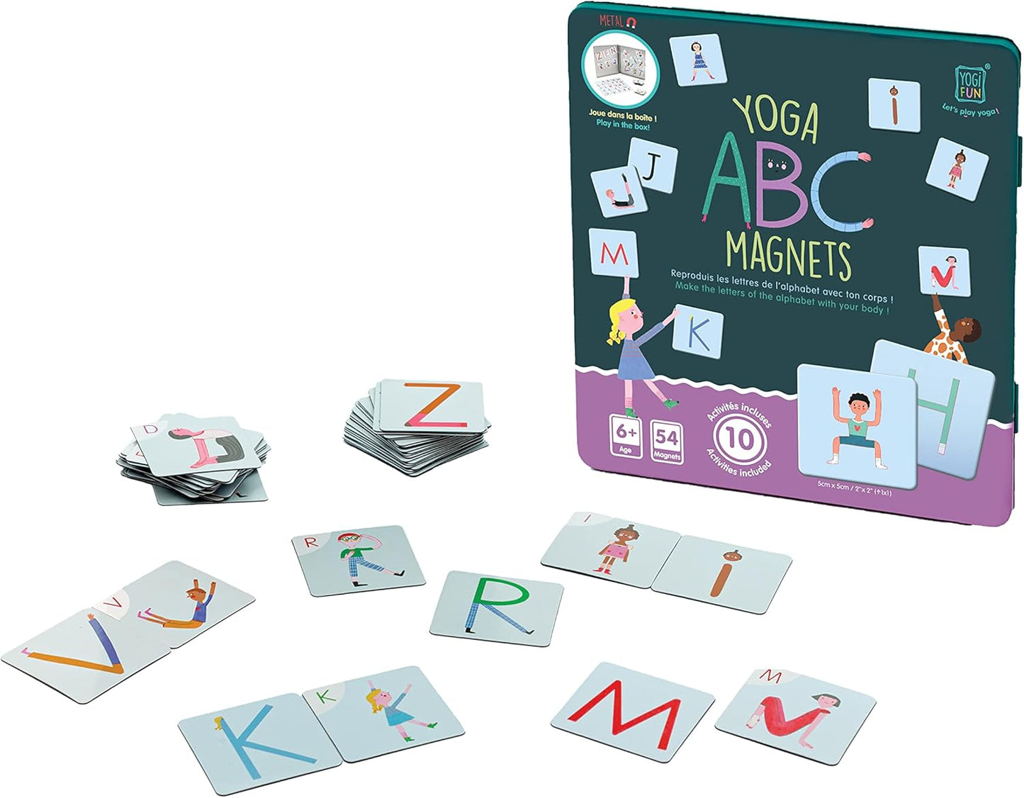 Buki France Y021 Yoga ABC Magnets