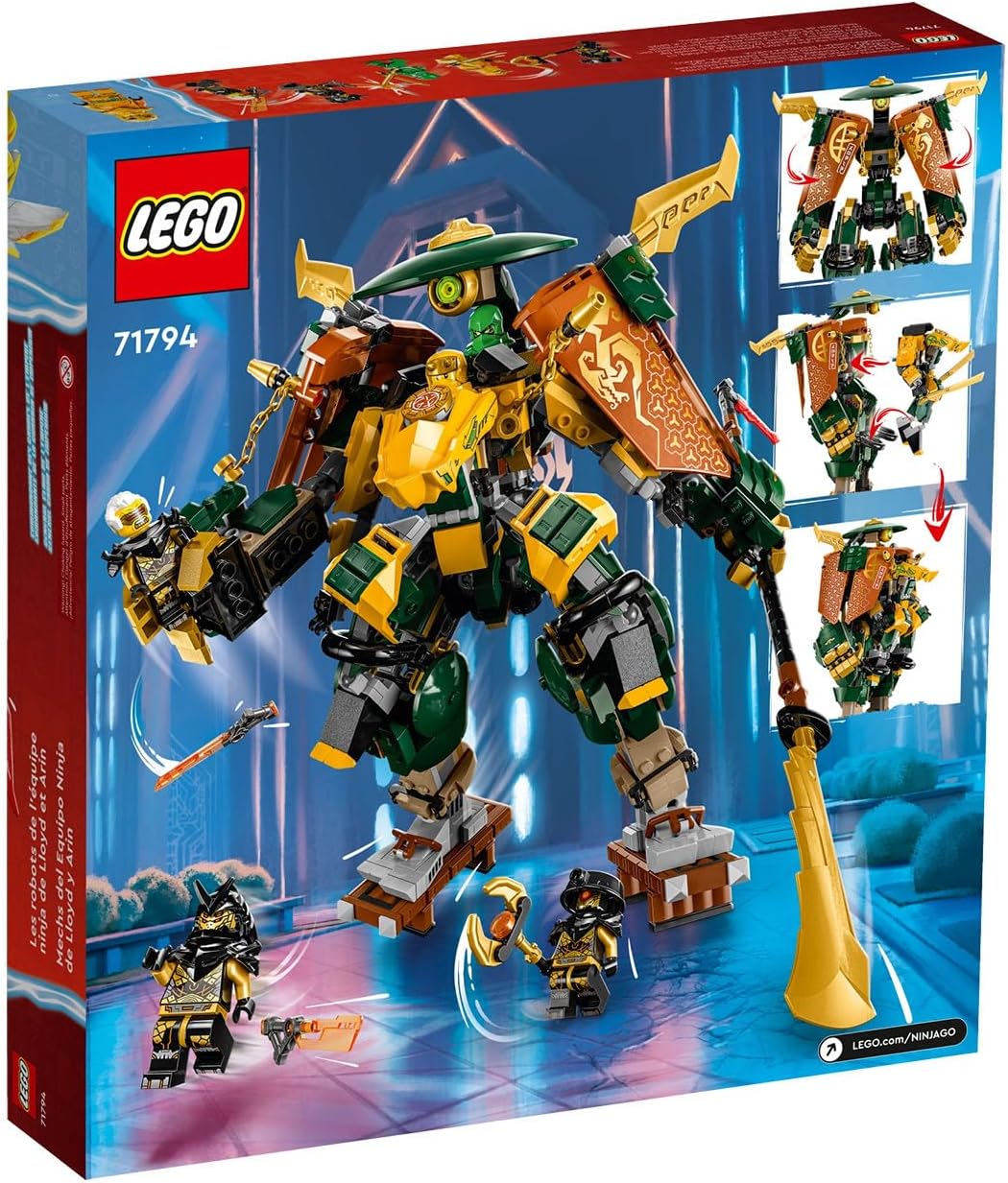 Lego Ninjago 71794 The Ninjas Lloyd and Arin Robot Team, Ninja Toy for Children