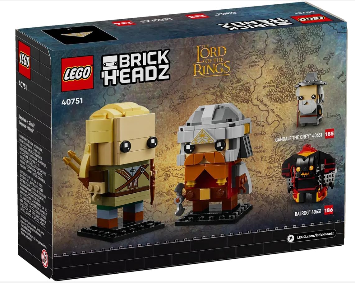 LEGO® BrickHeadz 40751 Legolas and Gimli LEGO® BrickHeadz 40751 Legolas and Gimli in Original Packaging