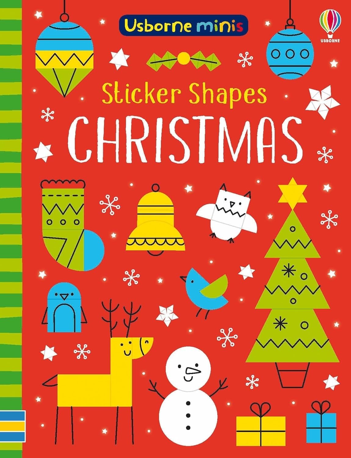 MINIS STICKER SHAPES CHRISTMAS: Sticker-Kreativbuch (Usborne Minis)