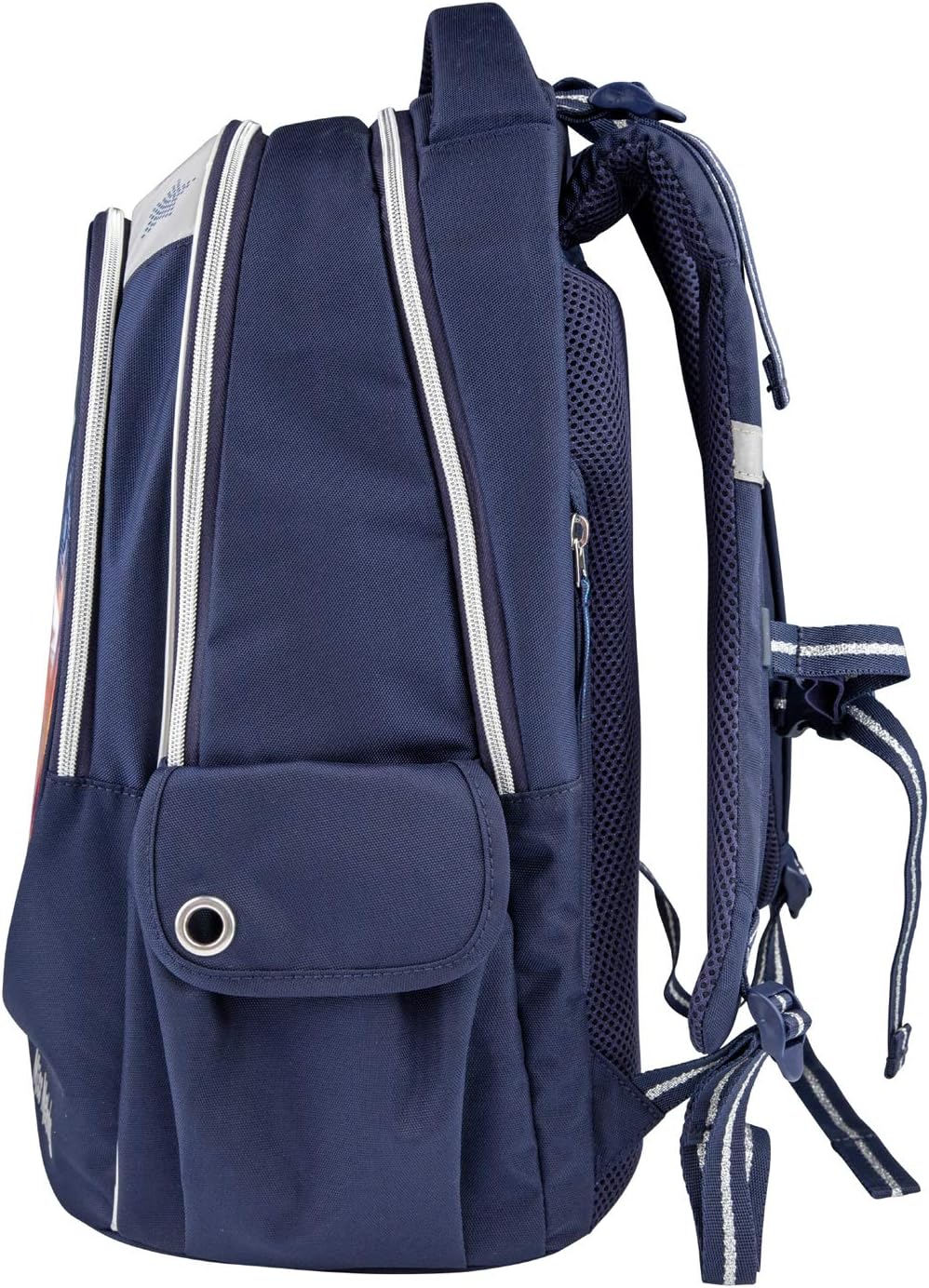 Depesche Miss Melody 10990 School Backpack with Horse Motif, Dark Blue School Satchel, Approx. 44 x 34 x 24 cm, 19.6 Litres/960 g, Many Compartments, Back Vented and Padded, Adjustable Straps