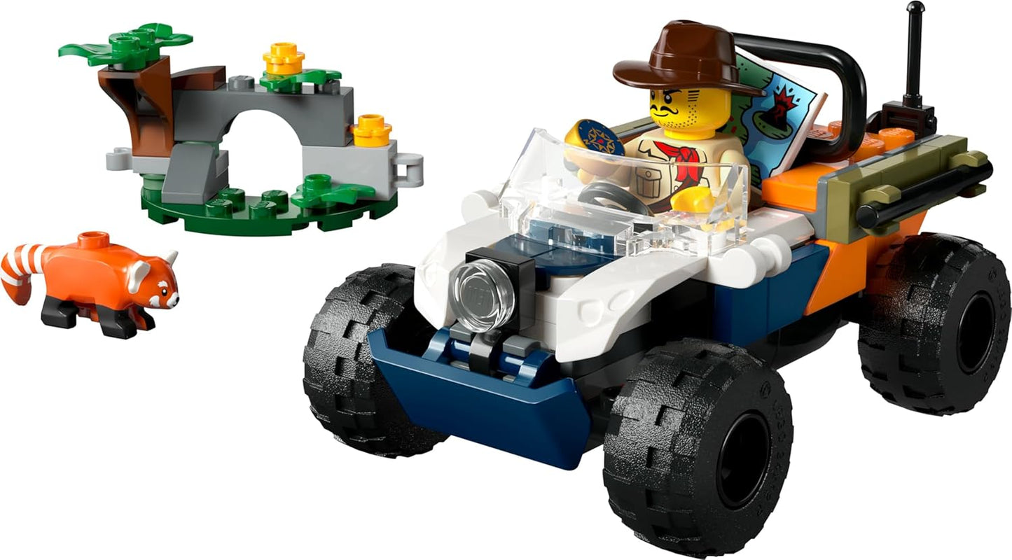 LEGO City Jungle Explorer Quad, Jungle Toy for Boys and Girls from 6 Years, Gift Ideas for Children, Quad with Adventurer Mini Figure and Animal Figure 60424