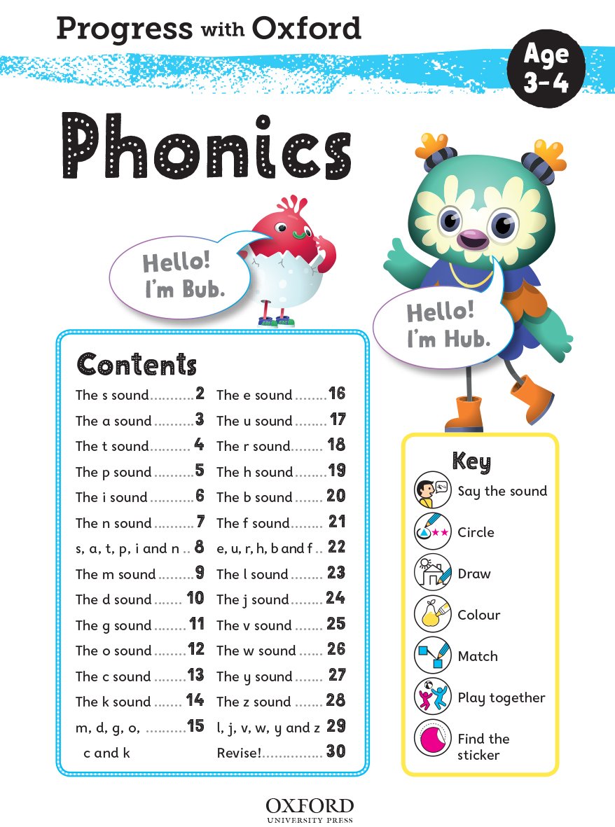 Progress with Oxford: Phonics Age 3-4 - Prepare for School with Essential English Skills