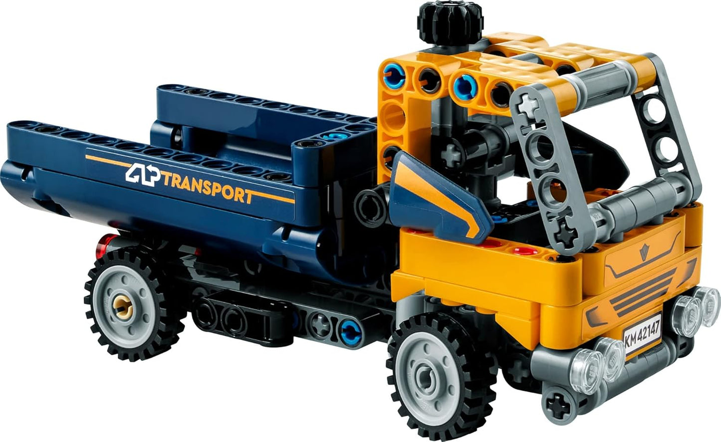 LEGO Technic Dump Truck 42147, 2-in-1 Toy Set, Construction Vehicle Model for Excavator, Engineering Toy, Gift for Children, Boys, Girls from 7 Years