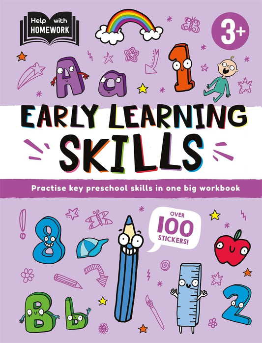 Help With Homework: Age 3+ Early Learning Skills (Practise key preschool skills in one big workbook)