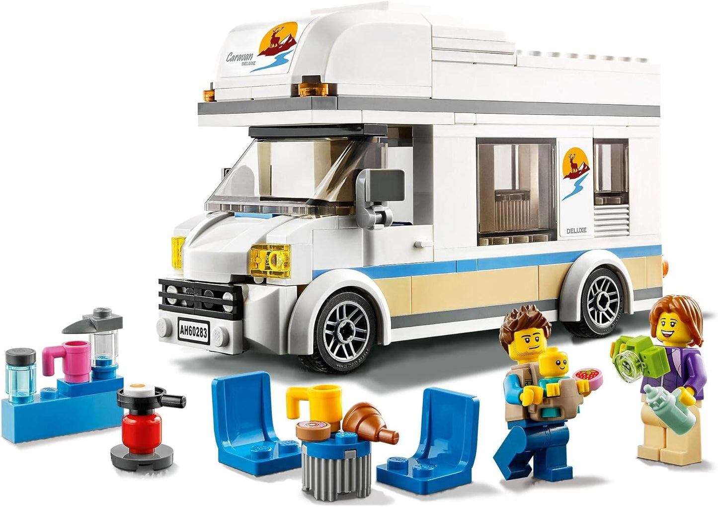 Lego 60283 City Holiday Camper Van Toy, Camper Van Playset, Summer Holiday Toy