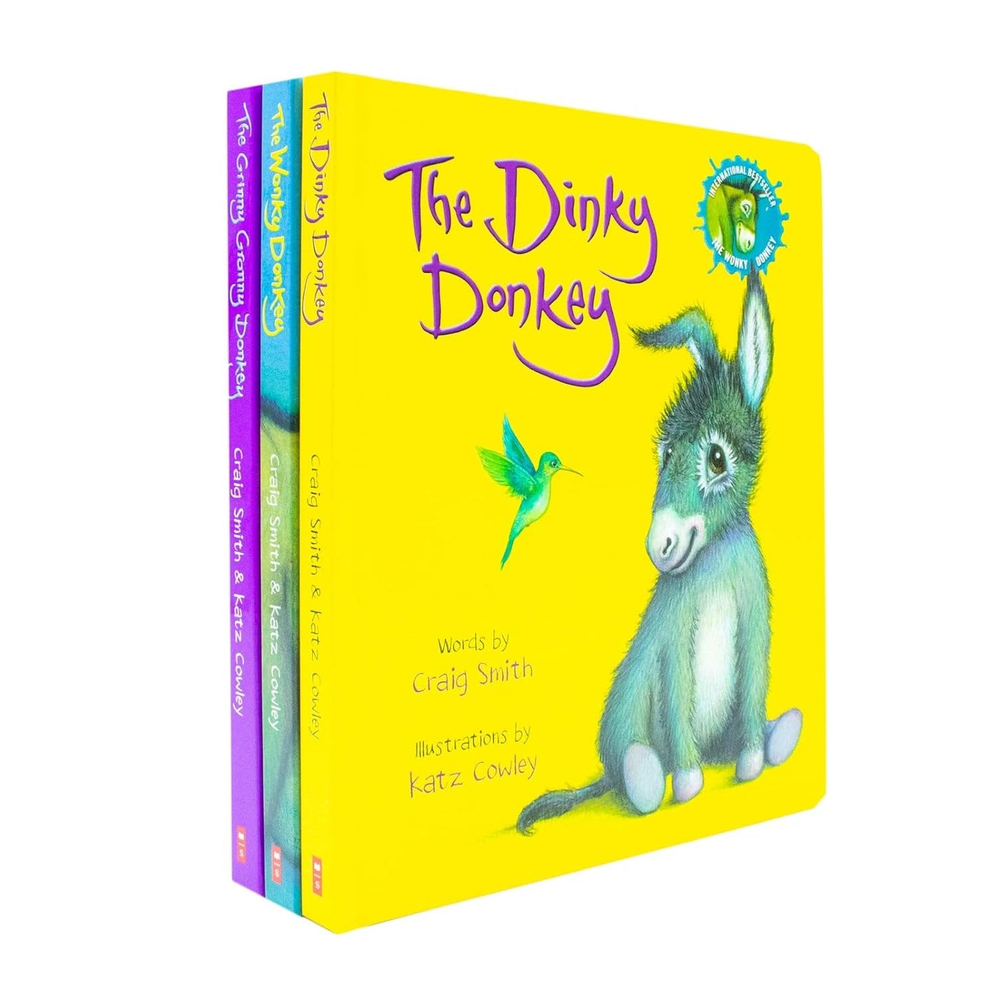 The Wonkey Donkey, коллекция из 3 книг, бокс-сет от Крейга Смита (The Wonkey Donkey, The Dinkey Donkey и The Grinny Granny Donkey)