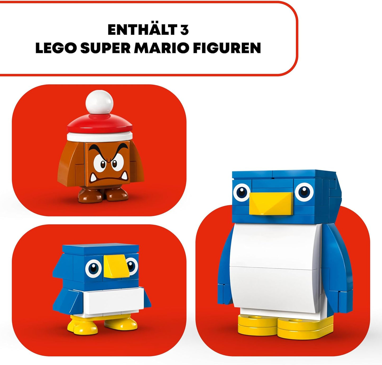 LEGO Super Mario Snow Adventure with Family Penguin - Expansion Set, Toy with Penguin Figures and Gumba Figure, Fan Item for Children, Gift for Gamers, Boys and Girls from 7 Years 71430