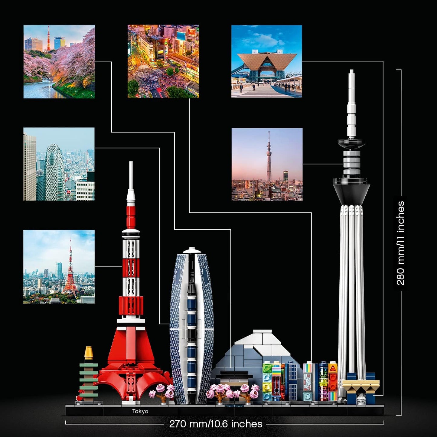 LEGO 21051 Architecture Tokyo Skyline Collection Collector's Set