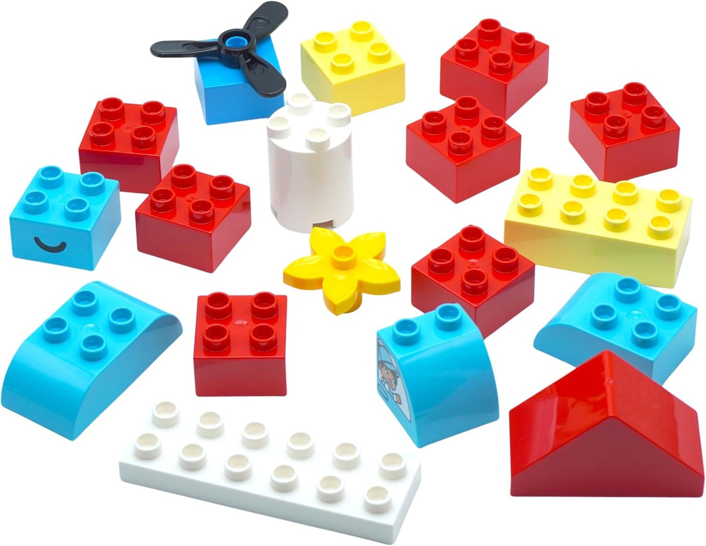 Lego® DUPLO® Steine bunt gemischt in verschiedenen Grössen - 1 KG - 120 Stück - Bausteine für kreatives Bauen, erste Bausteine, Lernspielzeug, Geschenk für Mädchen und Jungen ab 1,5 Jahren