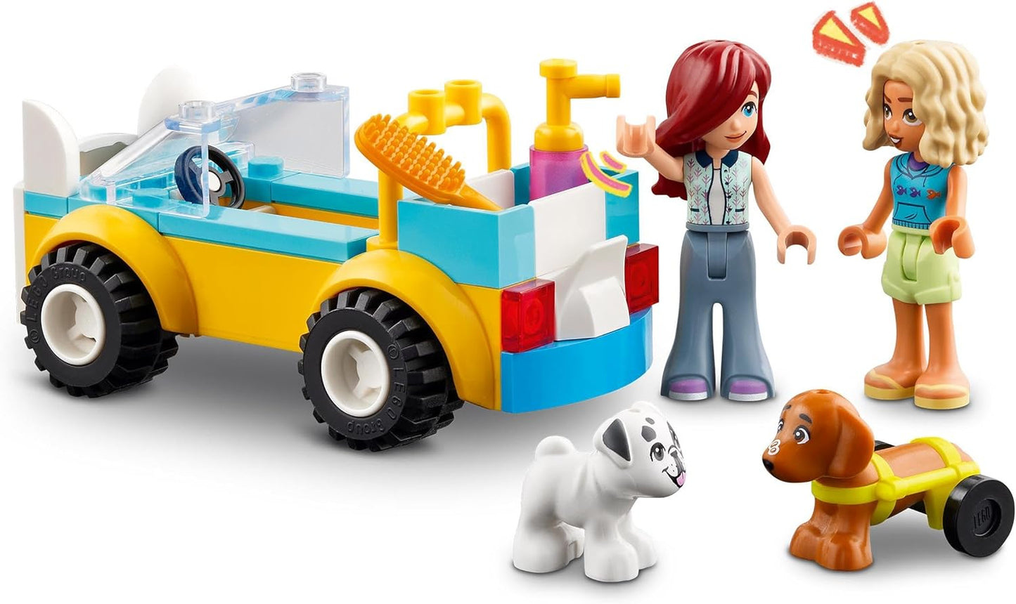 LEGO Friends Mobile Dog Salon, Vehicle Play Set with Animals for Role Play, Children's Toy with 2 Toy Figures and 2 Dogs for Girls and Boys from 4 Years, Dog Grooming Set 42635