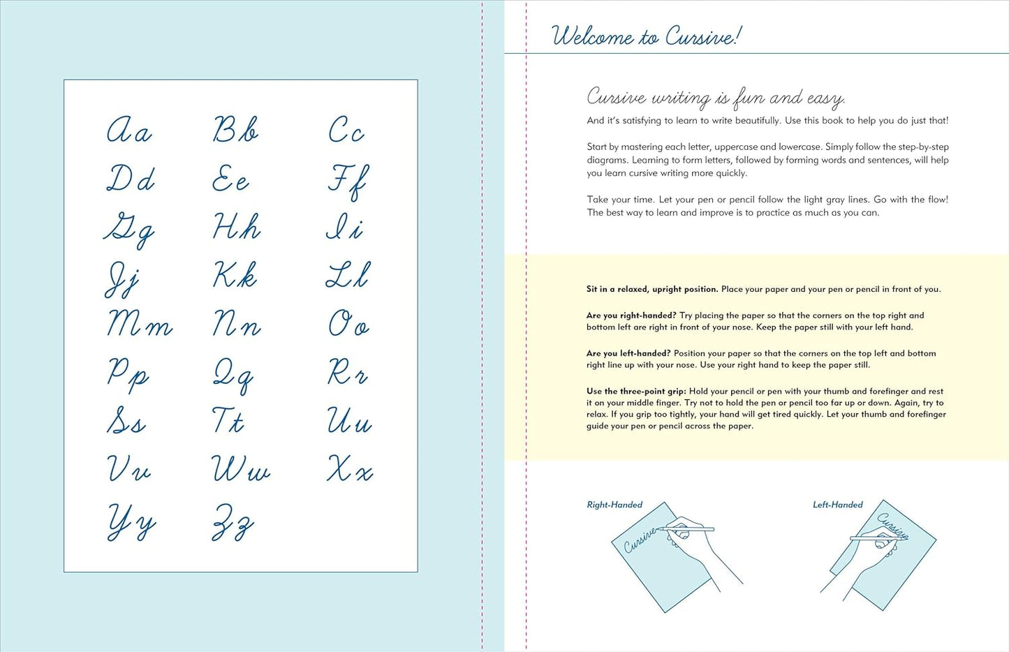 Cursive Handwriting Workbook for Teens and Young Adults