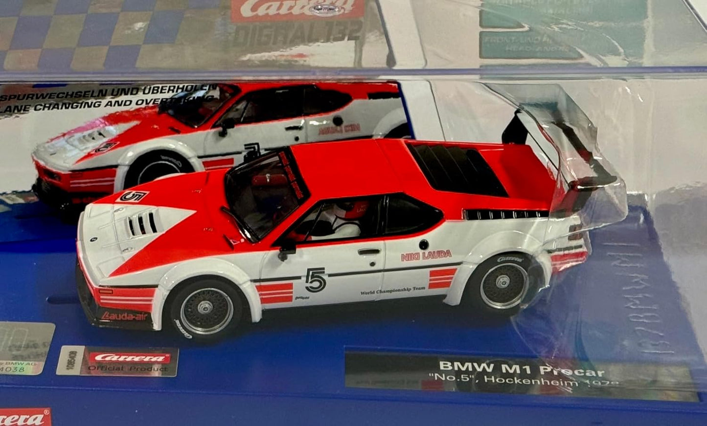 Carrera - 20032032 - Carrera Digital 132 | BMW M1 Procar "No.5" Hockenheim, 1979 | Car for Racetrack | Racetracks and Licensed Slot Cars | Up to 6 Players | For Children from 8 Years and Adults