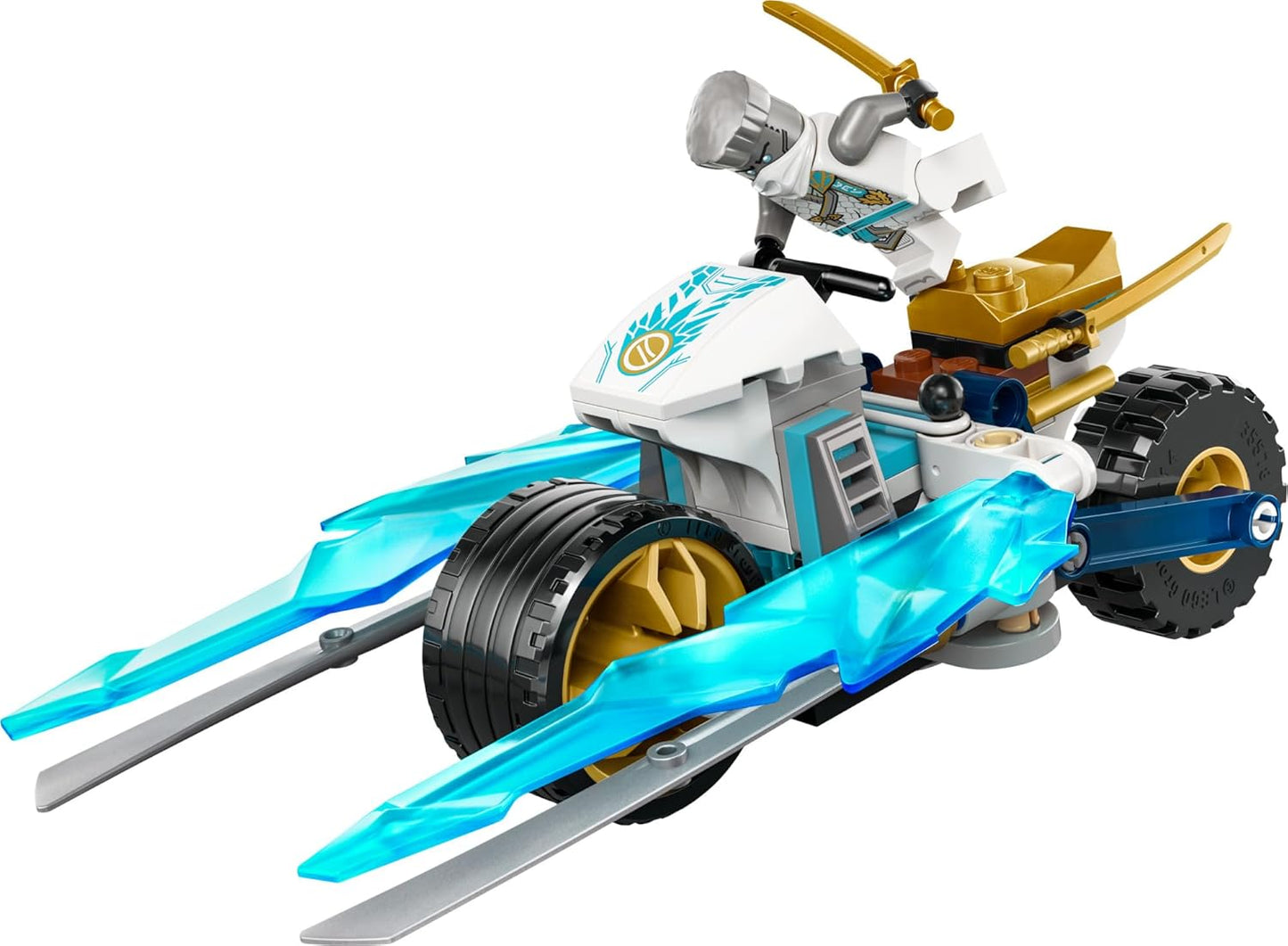 LEGO Ninjago 71816 Zanes Ice Motorcycle Toy with 1 Mini Figure Included, Buildable Model Vehicle, Ninja Gift for Children from 7 Years