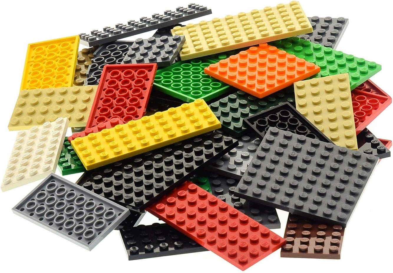 50 Plates Plate Random Mixed Colours Building Plate Base Plate Lego K1