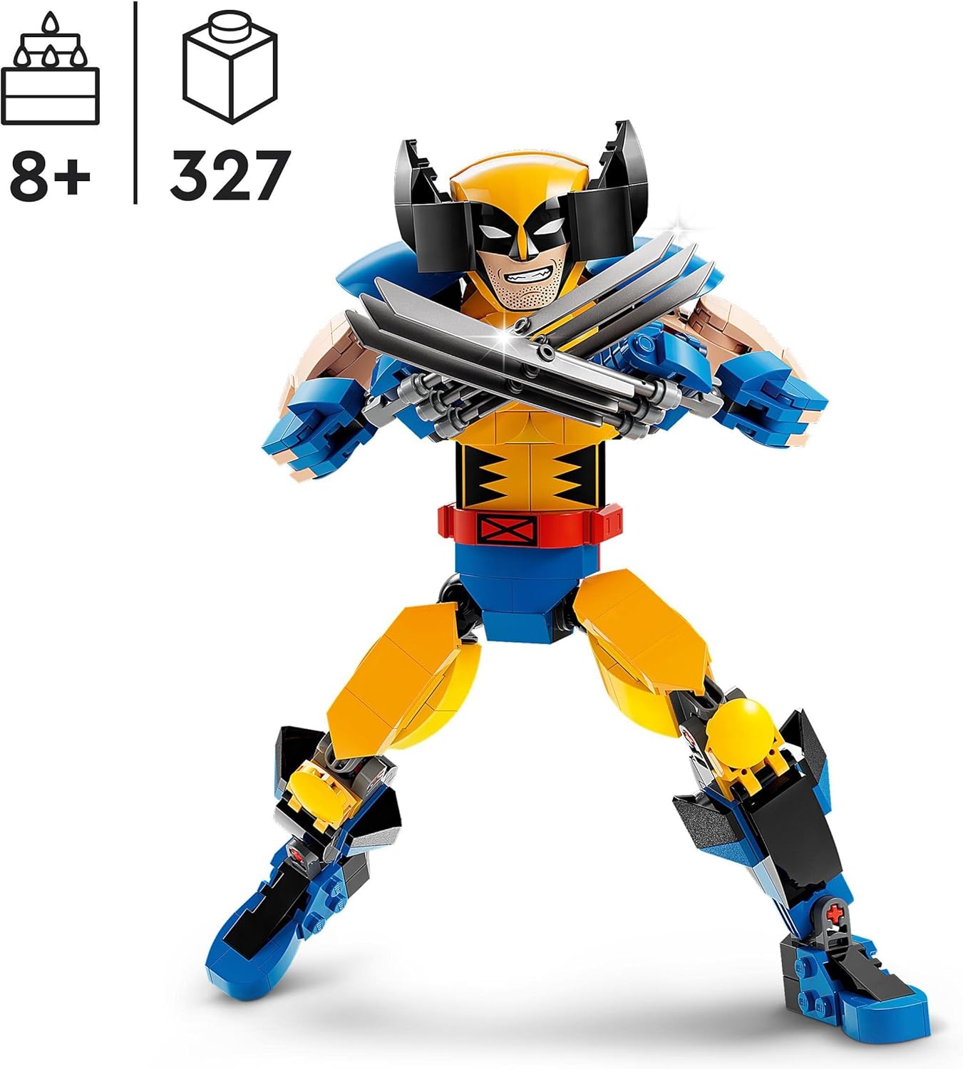 LEGO 76257 Marvel Wolverine Construction Figure, Superhero Action Figure with Claws from X-Men, Toy and Collectible for Children, Boys and Girls from 8 Years