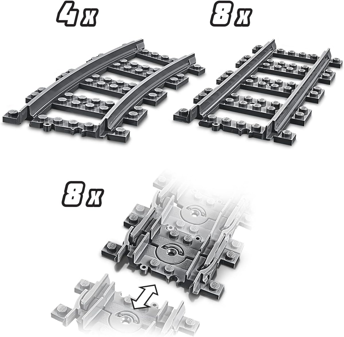 LEGO City Train Tracks 60205, Children's Toy