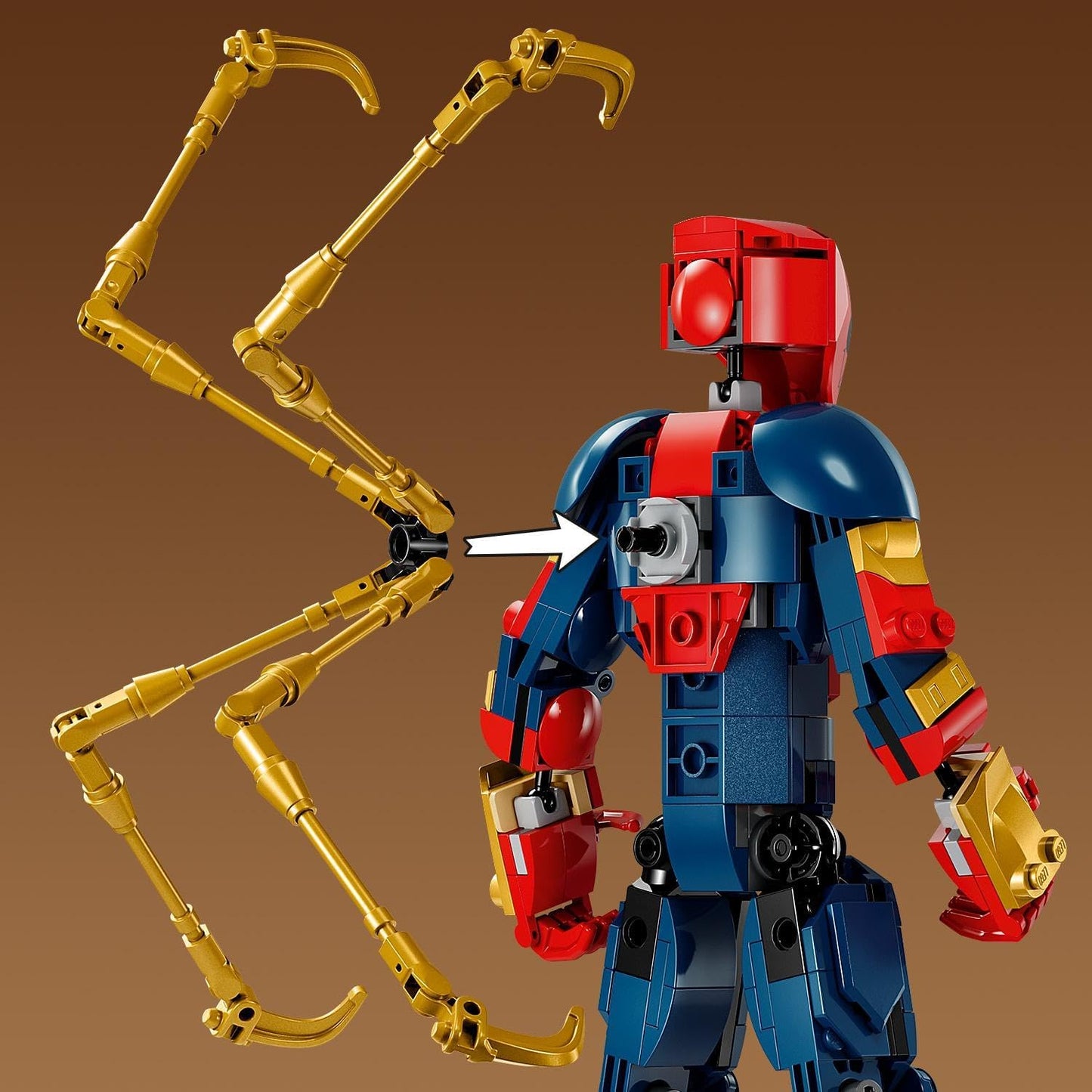 LEGO Marvel Iron Spider-Man Baufigur, Superhelden-Actionspielzeug für Kinder ab 8 Jahren, Jungen & Mädchen, Set mit Rüstung, baubares Modell, Avengers Geschenk-Idee für Fans der Marvel Filme 76298