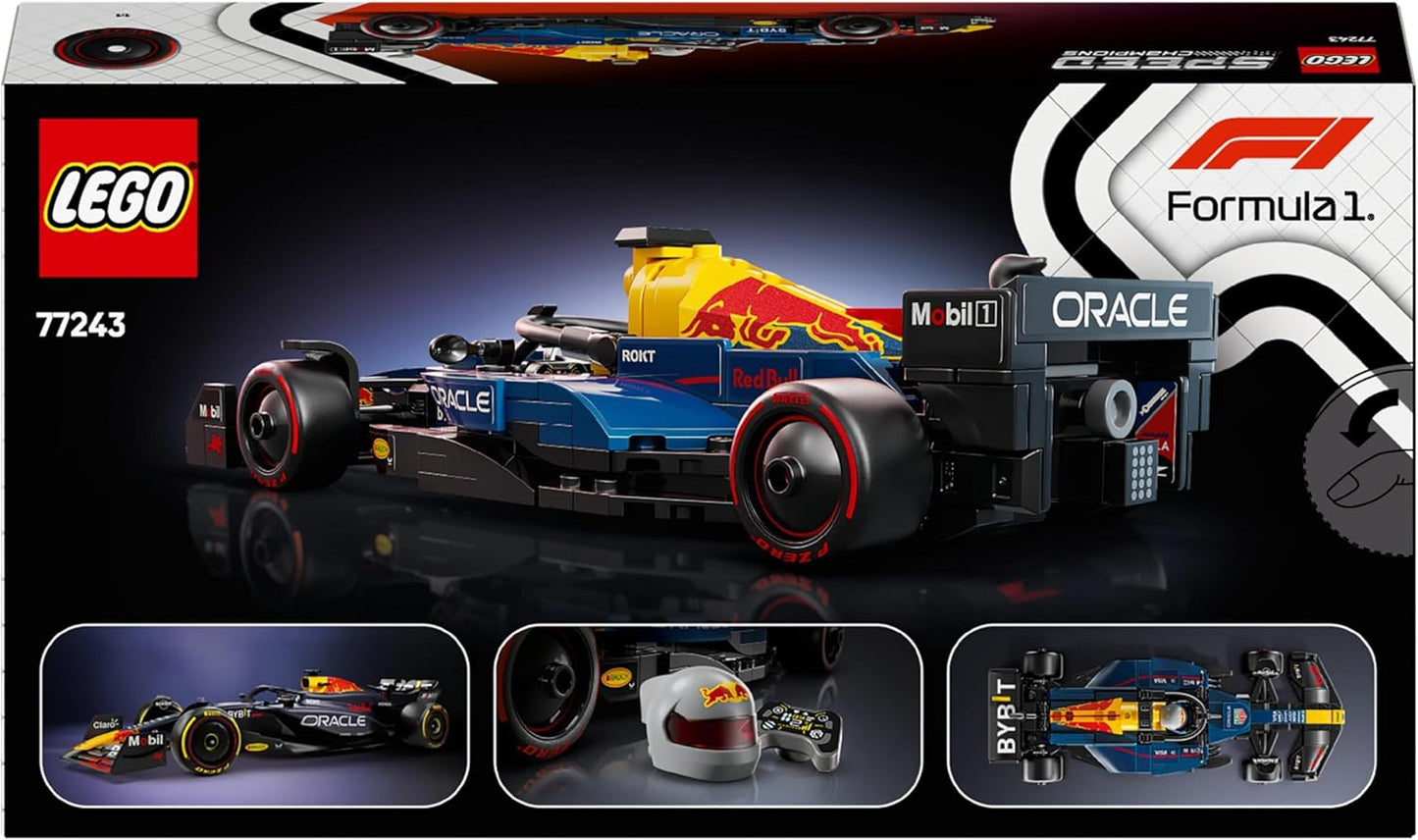 LEGO Speed Champions Oracle Red Bull Racing RB20 F1 Racing Car - Model for Adults with Formula 1 Mini Figure to Collect - Exhibit and Gift for Fans of Motorsport & Racing Car 77243