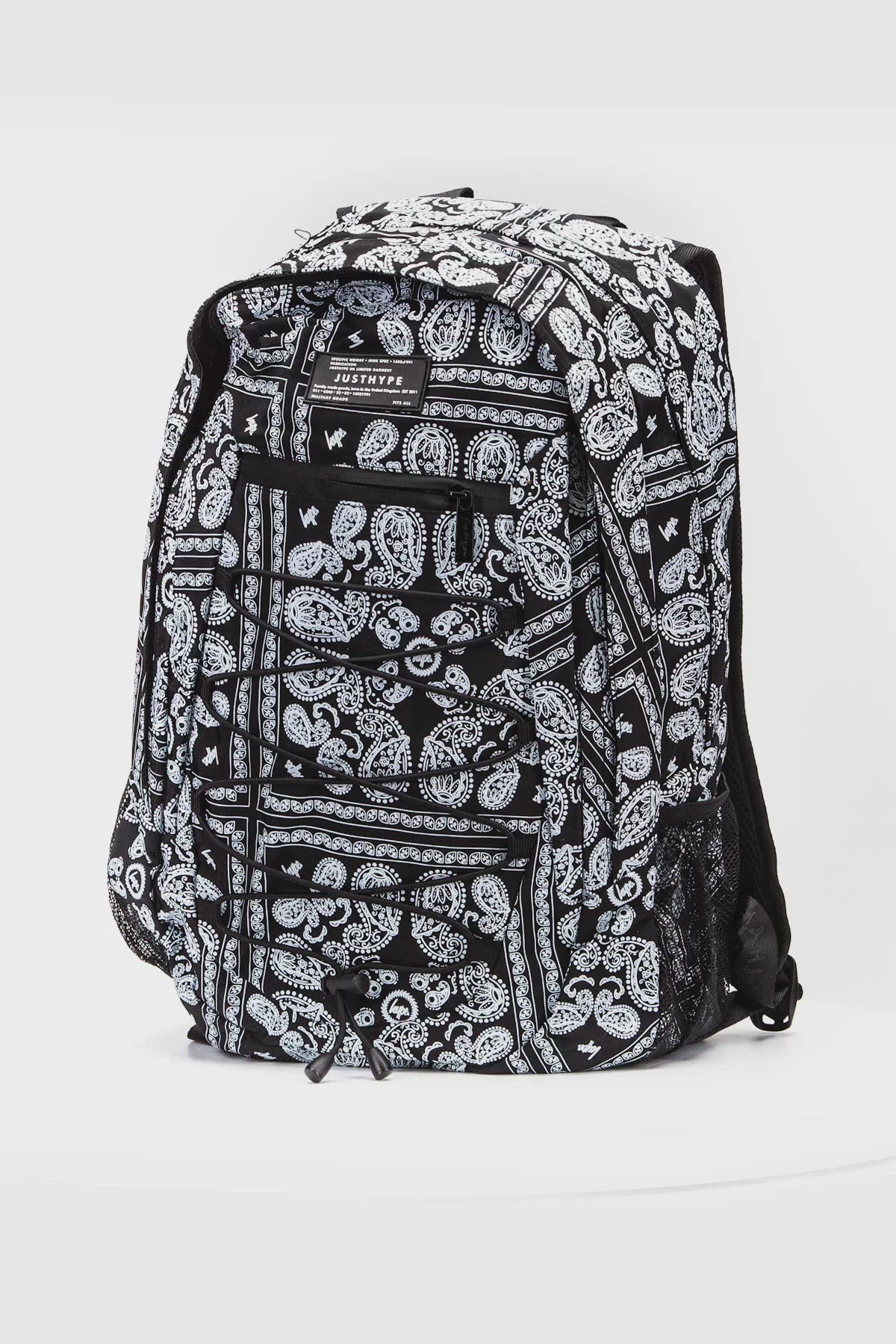 Hype Unisex Black Bandana Maxi Backpack