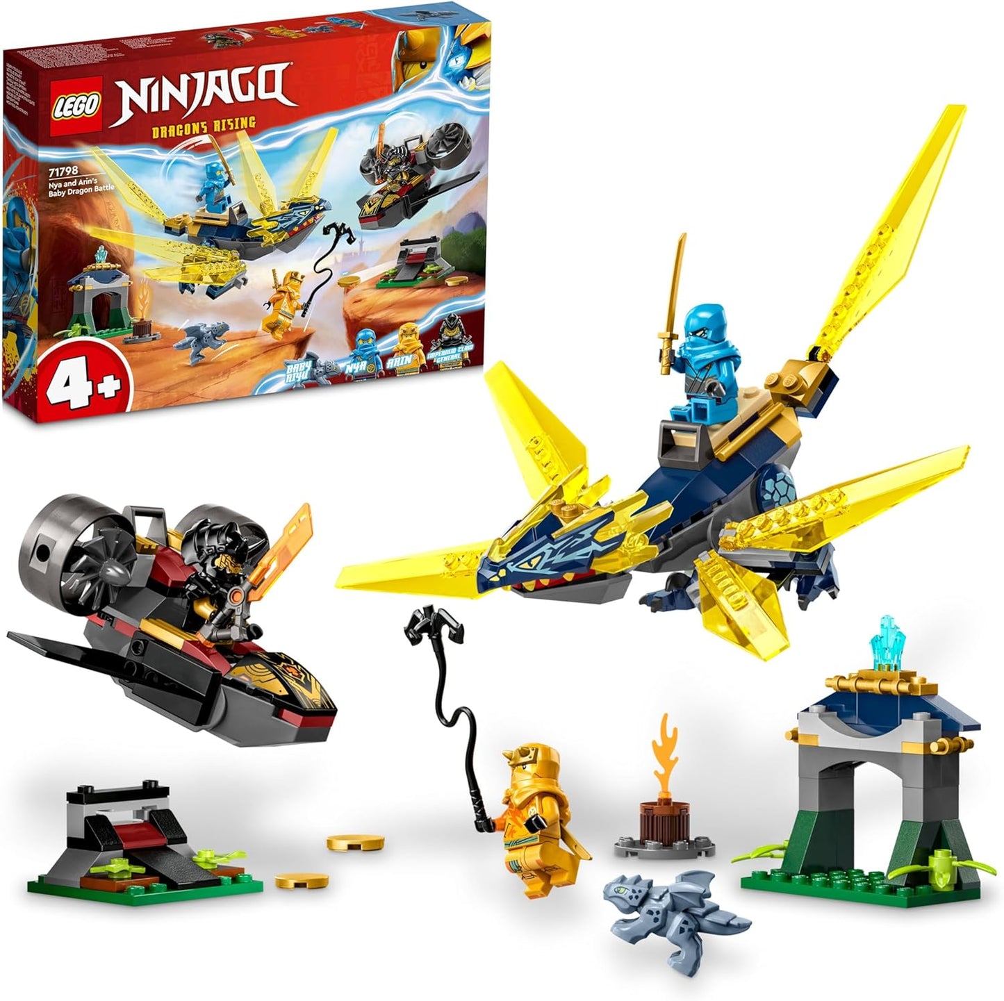 LEGO® - LEGO® Ninjago 71798 Duel Between Nya and Arins Baby Dragon Rare Set