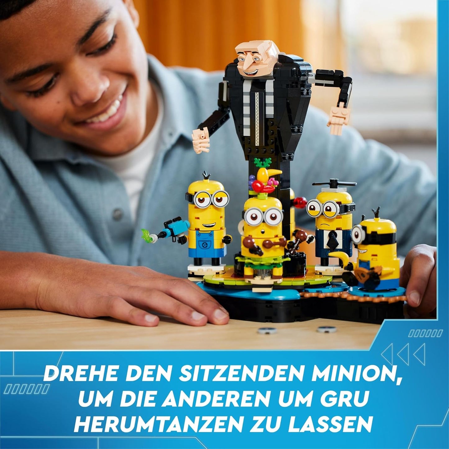 LEGO Despicable Me 4 Gru and the Minions Stones Dancing Toy Movie Figures for Building, Playing and Displaying, Gift for Boys and Girls 75582