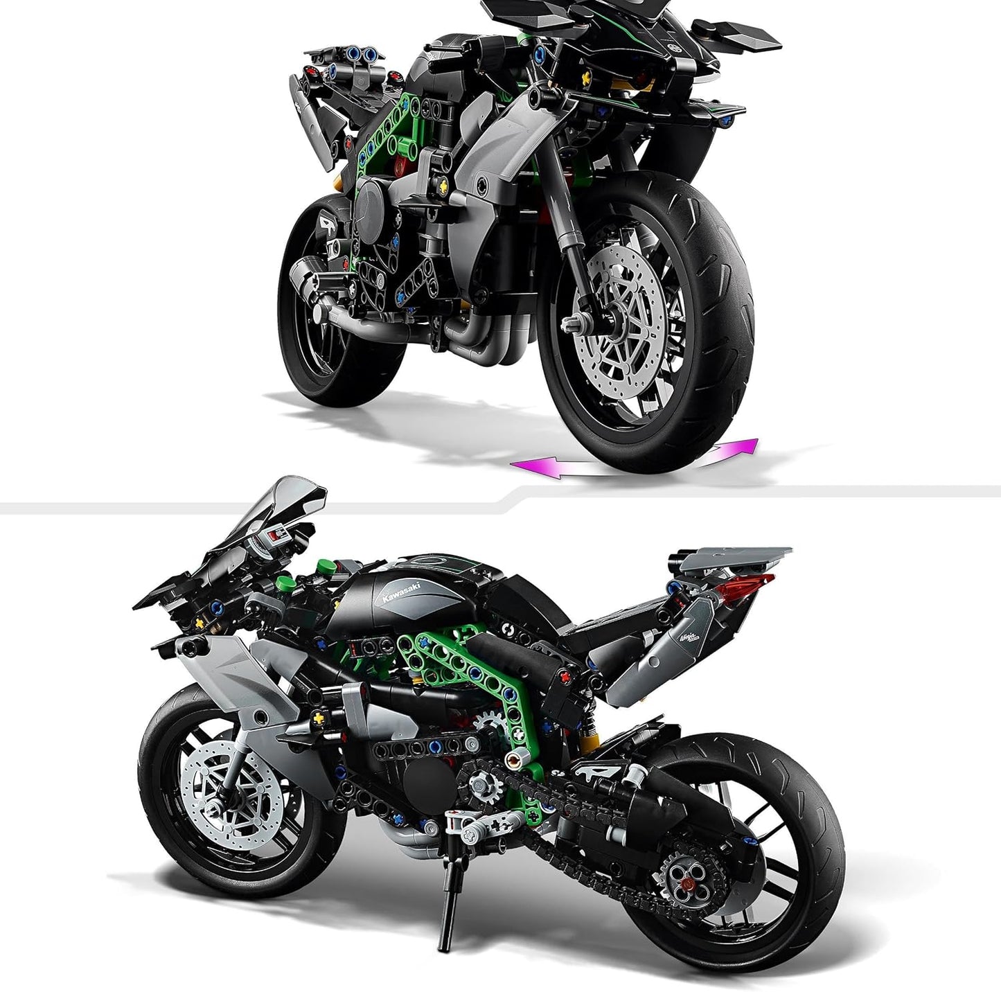 LEGO Technic Kawasaki Ninja H2R Motorcycle, Gift for Children and Adults for Birthday, Decoration, Toy, Model for Boys and Girls from 10 Years 42170