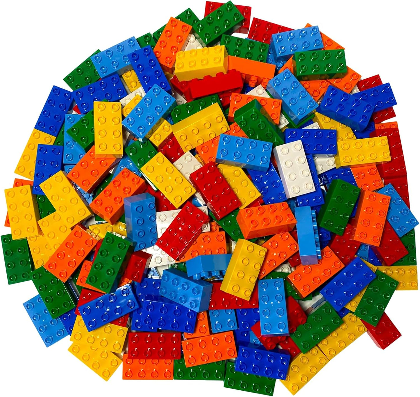 LEGO® DUPLO® 2 x 4 Building Blocks, Assorted Colours, Pack of 20, Basic Stones