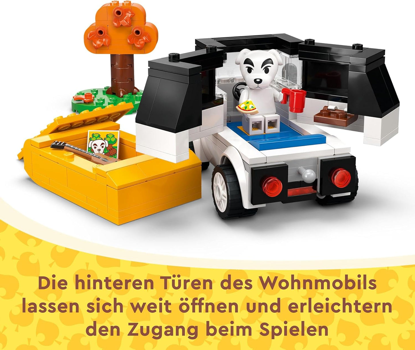 LEGO Animal Crossing K.K. Plays on the Festival Court, Construction Toy with Café and Car from the Video Games, Playset for Girls and Boys from 7 Years, Gift for Children 77052