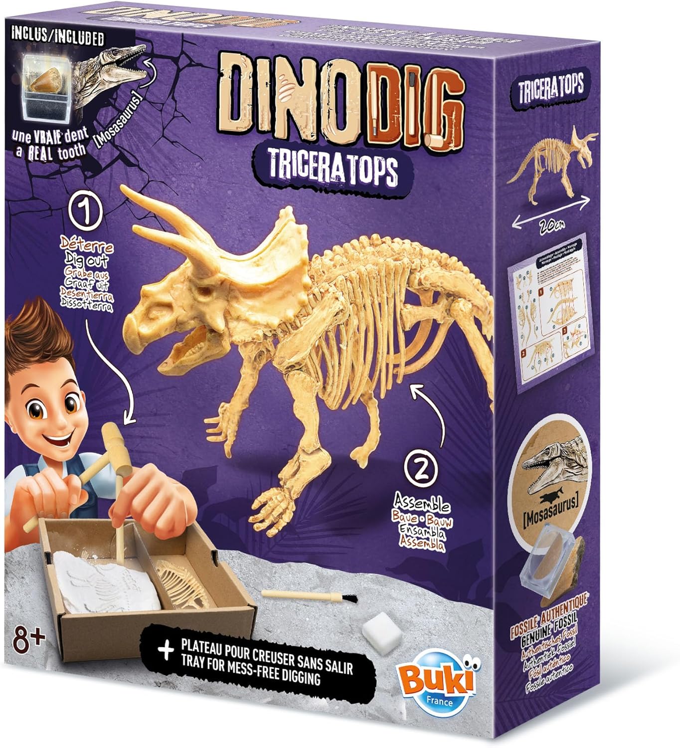 Dino dig Triceratops Dinosaurier Ausgraben 20 cm