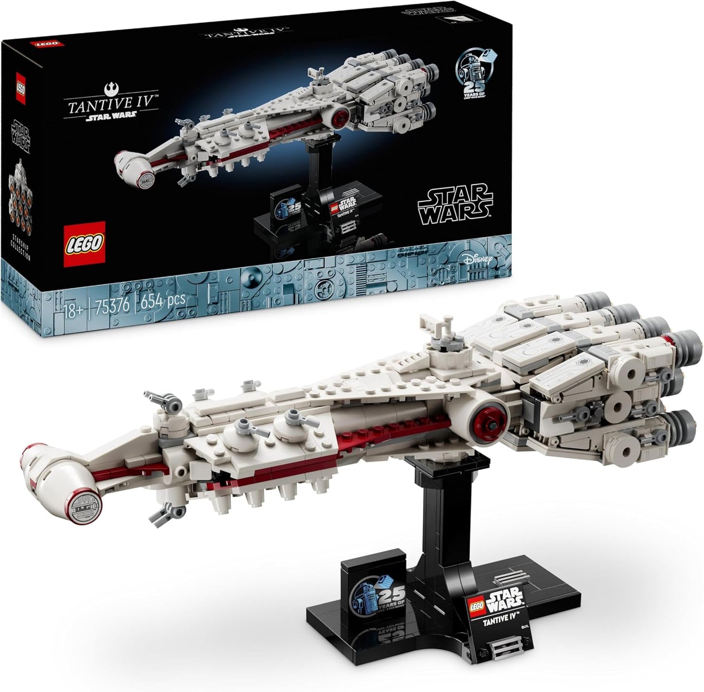 LEGO Star Wars: Tantive IV, Star Ship Model from Star Wars: A New Hope to Build and Collect for Adults, Legendary Star Fighter, Grandiose Birthday Gift for Fans 75376