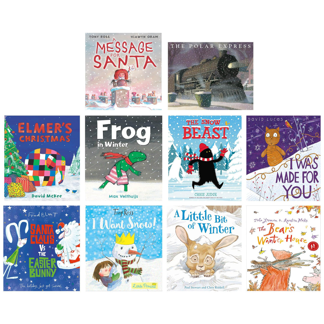 Cosy Christmas 10 Classic Festive Stories Picture Books Collection for Kids 3-7 - A Message For Santa, Perfect for Holiday Reading