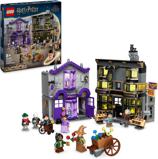 LEGO Harry Potter Ollivanders & Madam Malkins Suits, Angled Street Shops, Playset for Children, Wizard Toy, Fantasy Gifts for Girls, Boys and Fans from 8 Years, 76439