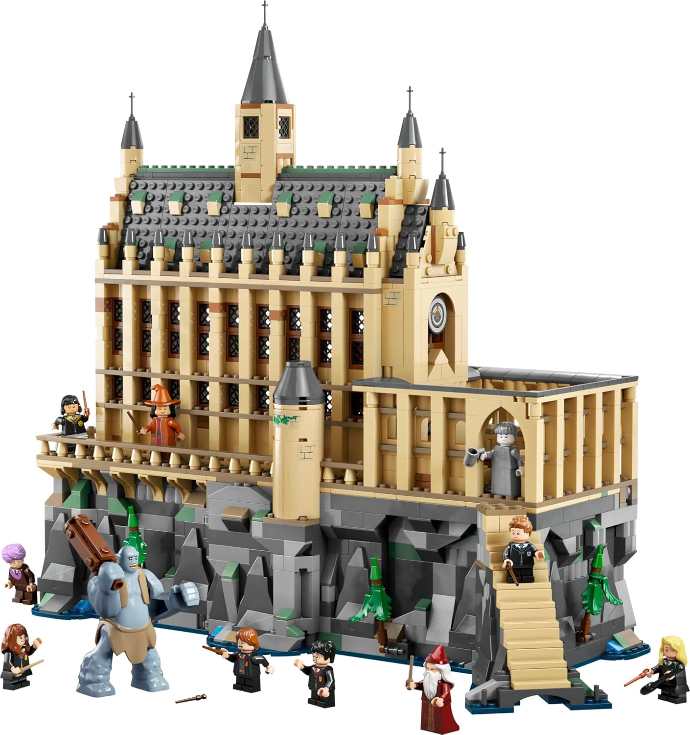 LEGO Harry Potter Hogwarts Castle: The Great Hall, Collectable Wizard Toy with 11 Mini Figures, Including Hermione Granger, Magic Gift for Boys and Girls 76435