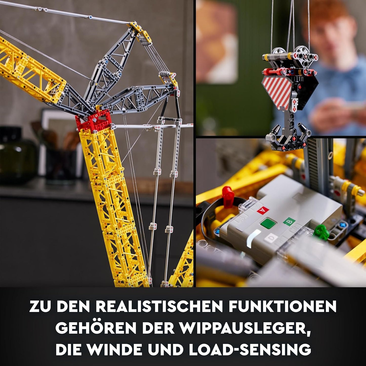 LEGO Technic Liebherr LR 13000 Crawler Crane Set, Build the Ultimate Remote Controlled Construction Vehicle Model with Control+ App, Crane with Winch System and Rocker Boom, Large Model Kit for Adults