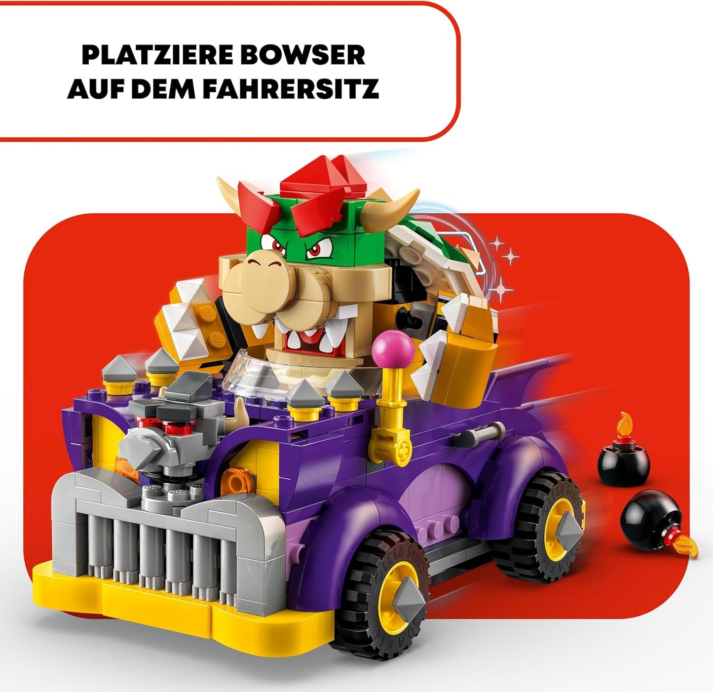 LEGO Super Mario Bowsers Monster Truck - Expansion Set, Car Toy with Bowser Figure for Boys and Girls, Set with One Character, Gamer Gift for Children from 8 Years 71431