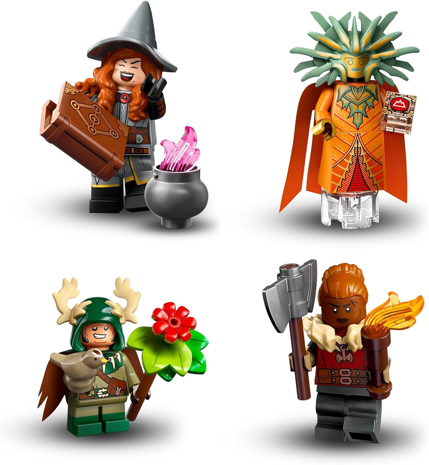 Lego Mini Figures Dungeons & Dragons 6 Pack 1 of 12 Randomly Selected Collectable Figures, Lowring Wizard and Gith Warlock Set for Children, Gift for Boys and Girls from 5 Years 71047