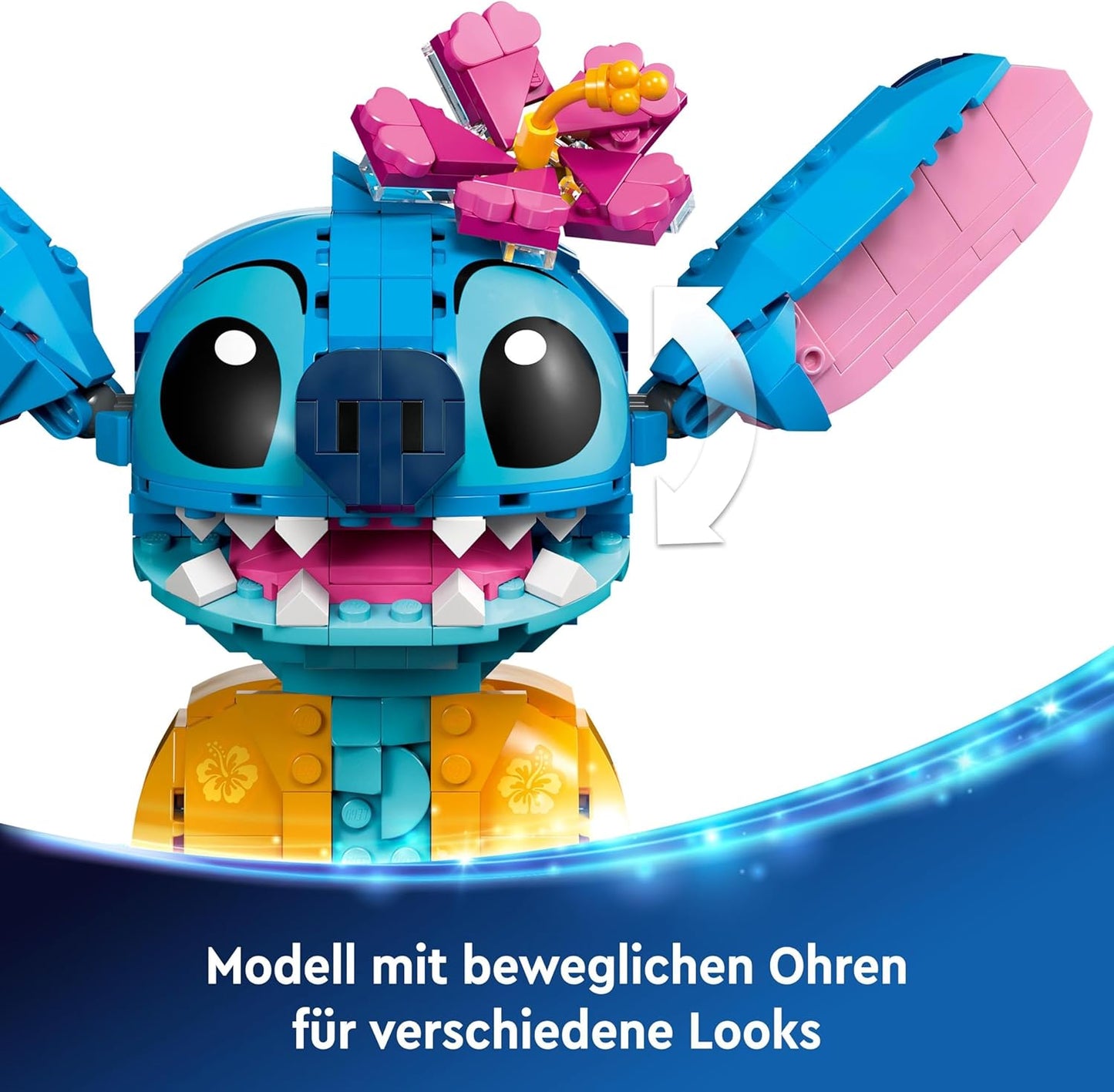 LEGO, Disney Stitch, Bau- und Spielset für Kinder, Figur mit Eiswaffel, Spielzeug, kreatives Set zum Bauen, ideales Geschenk für Mädchen, Jungen und alle Fans der Kinoerfolgs Lilo & Stitch 43249